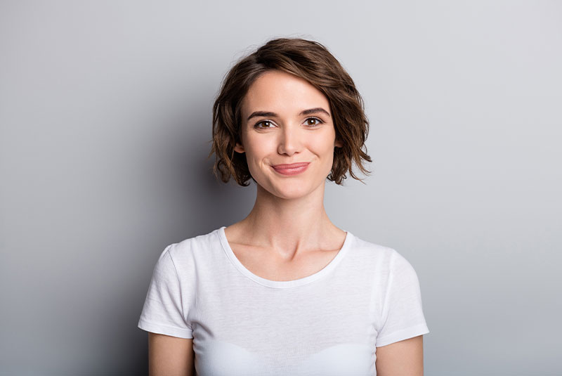 woman smiling